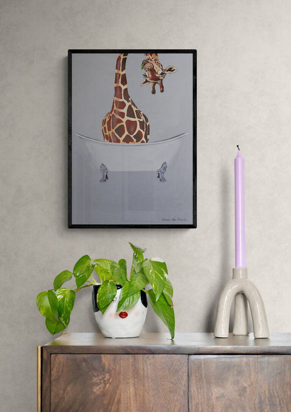 Giraffe in der Badewanne - Coco de Paris